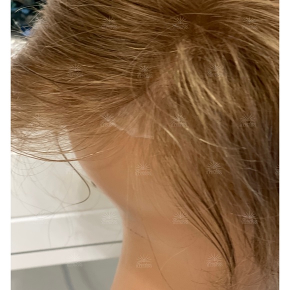 HD Film Topper / Toupee with virgin blonde hair - Picture 9 of 9